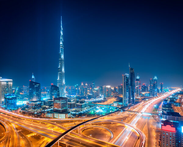 Dubai downtown skyline, Dubai, United Arab Emirates